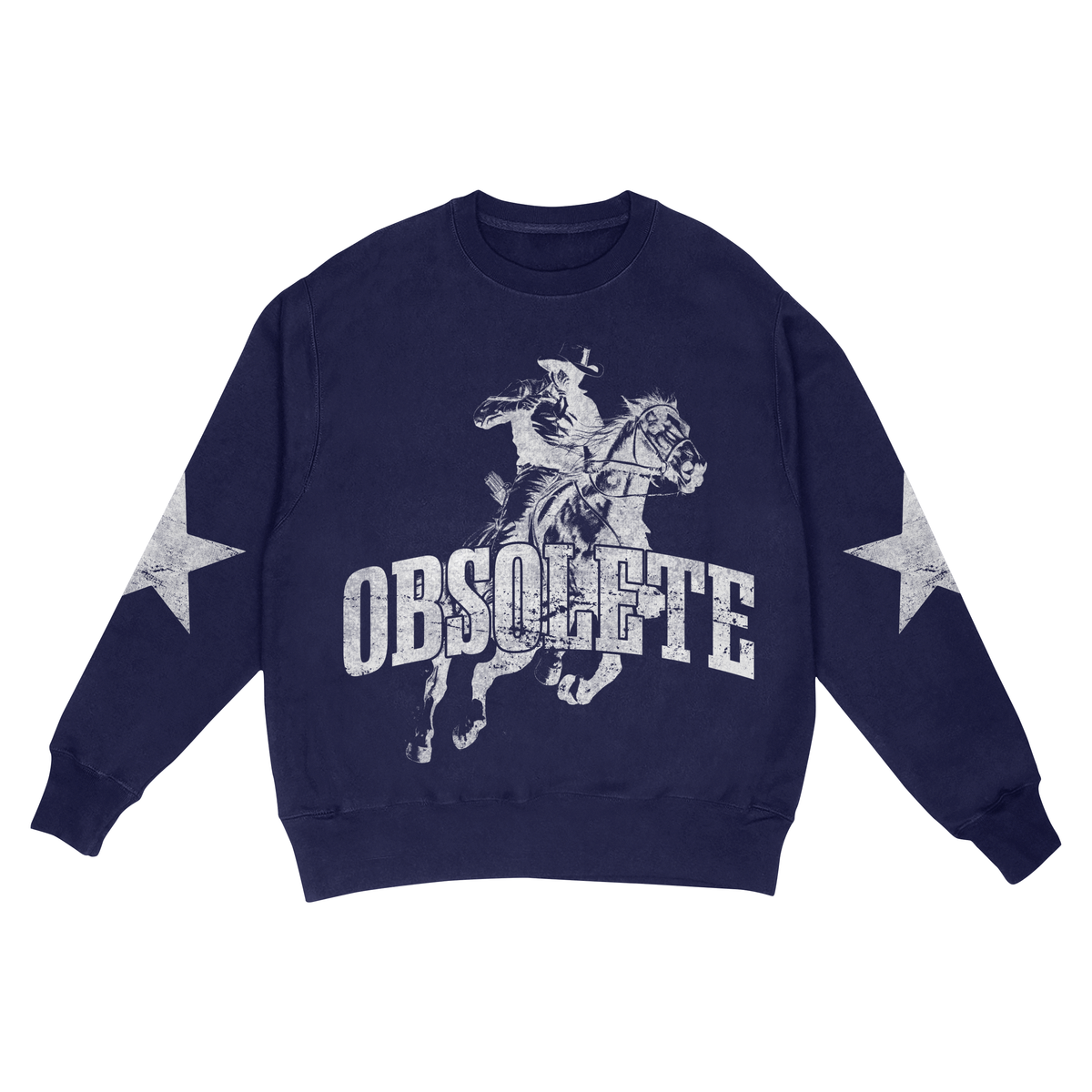 Navy Blue Smart Cowboy crew (large)